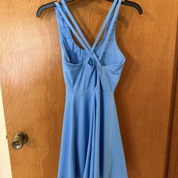 Fabletics Boost Performance Dress - Malibu Blue Neon - Size Small - Built In Bra - Picture 4 of 10